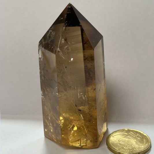 Punta Cuarzo Citrino Ahumado