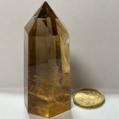 Punta Cuarzo Citrino Ahumado
