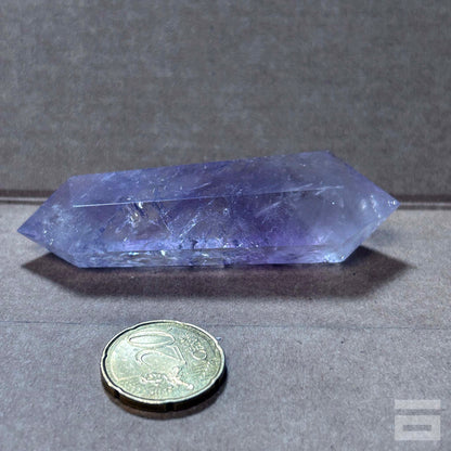 Punta Cuarzo Amatista Biterminada