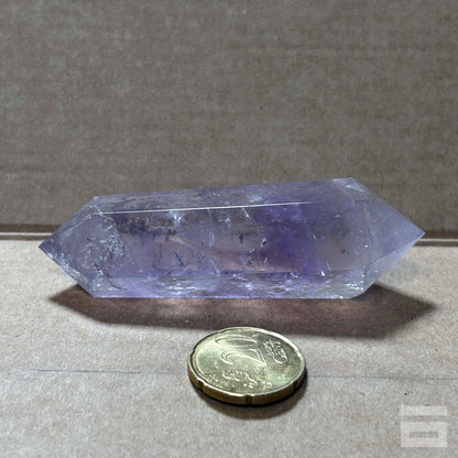 Punta Cuarzo Amatista Biterminada