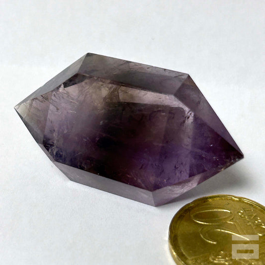 Punta Cuarzo Amatista Biterminada