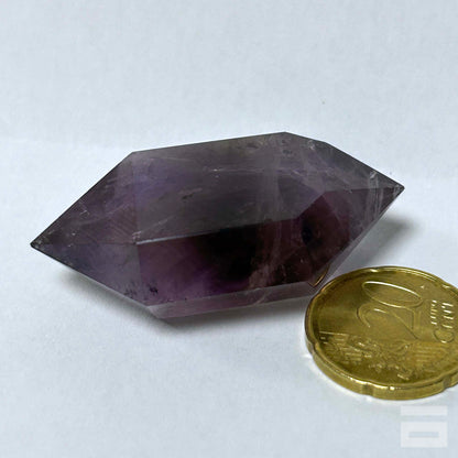 Punta Cuarzo Amatista Biterminada