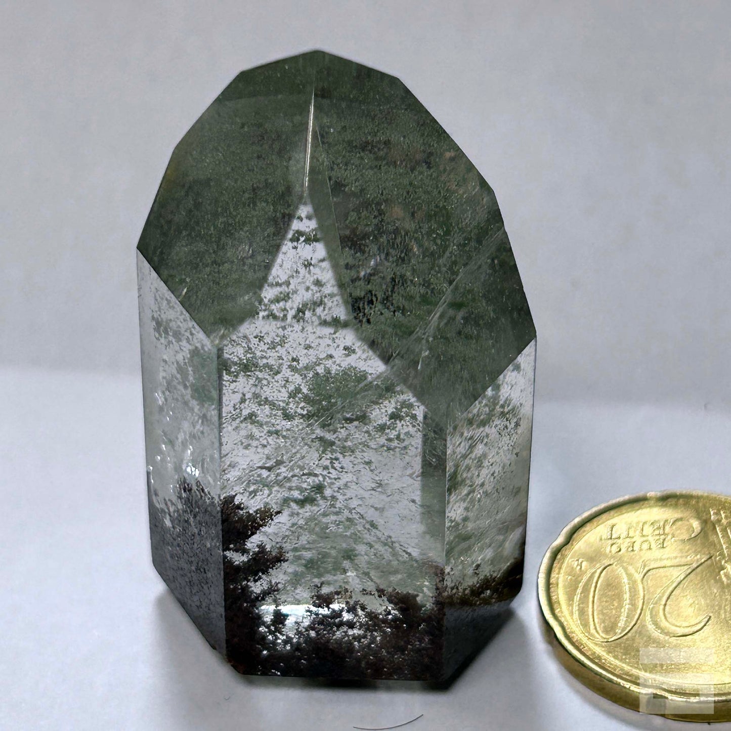 Punta Cuarzo Chamánico con lodolita