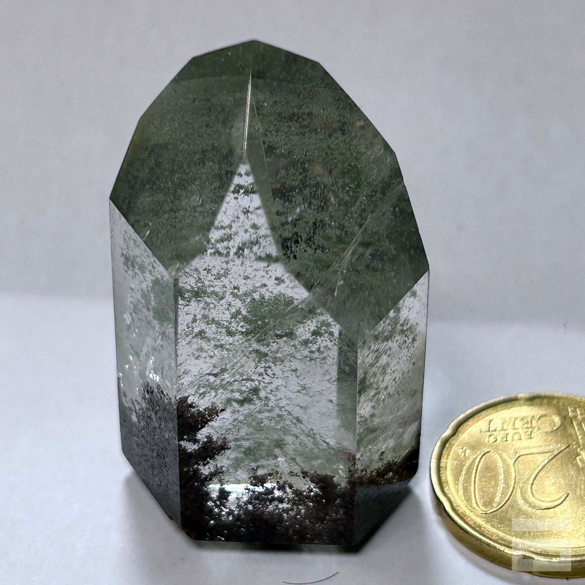 Punta Cuarzo Chamánico con lodolita