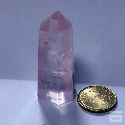 Punta Cuarzo Rosa calidad gema