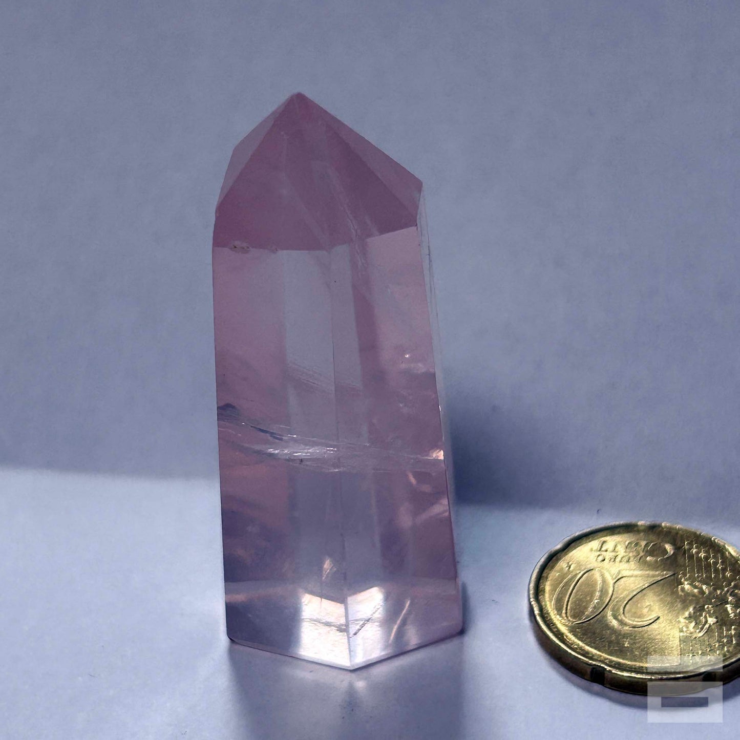 Punta Cuarzo Rosa calidad gema