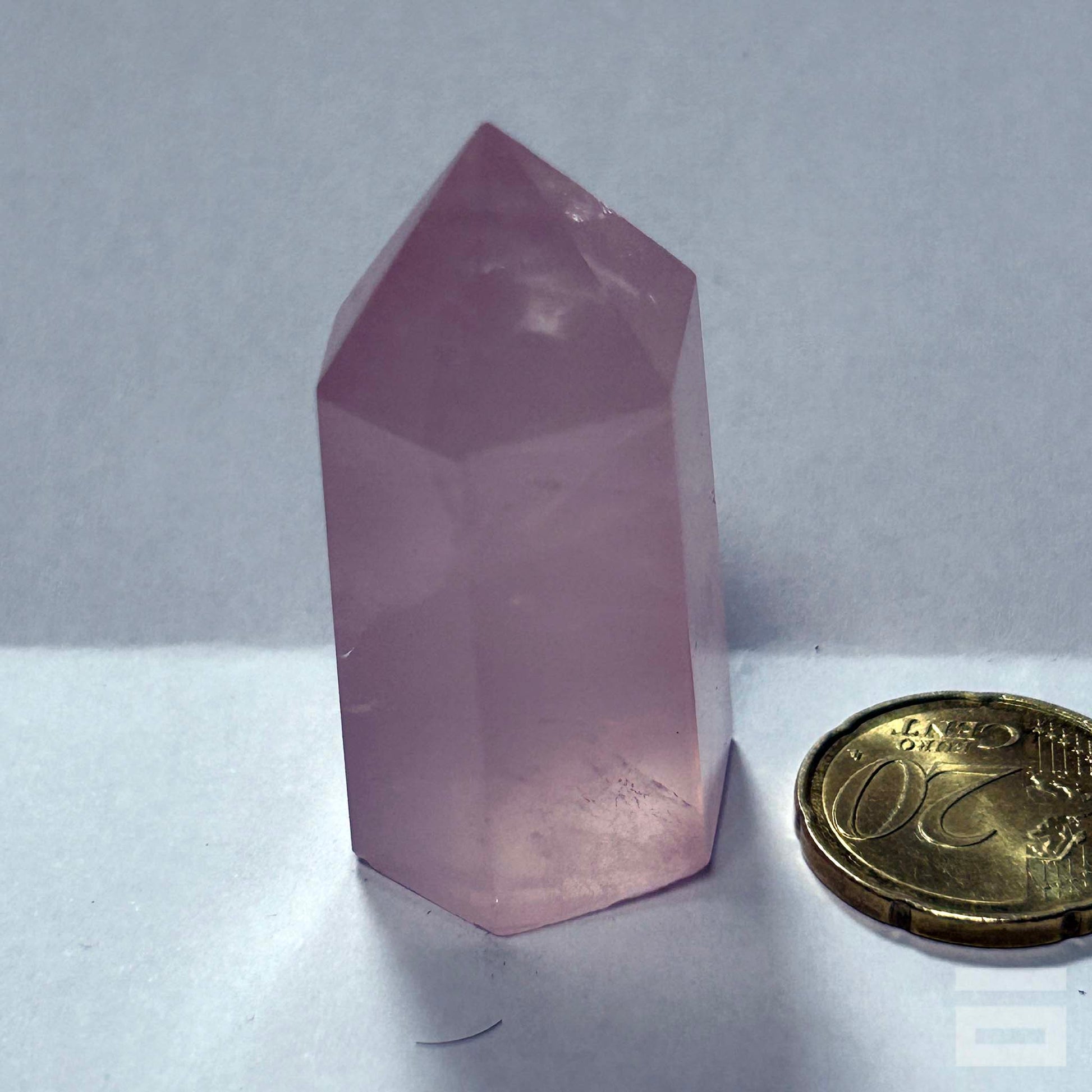 Punta Cuarzo Rosa calidad gema