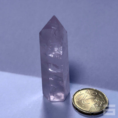 Punta Cuarzo Rosa calidad gema