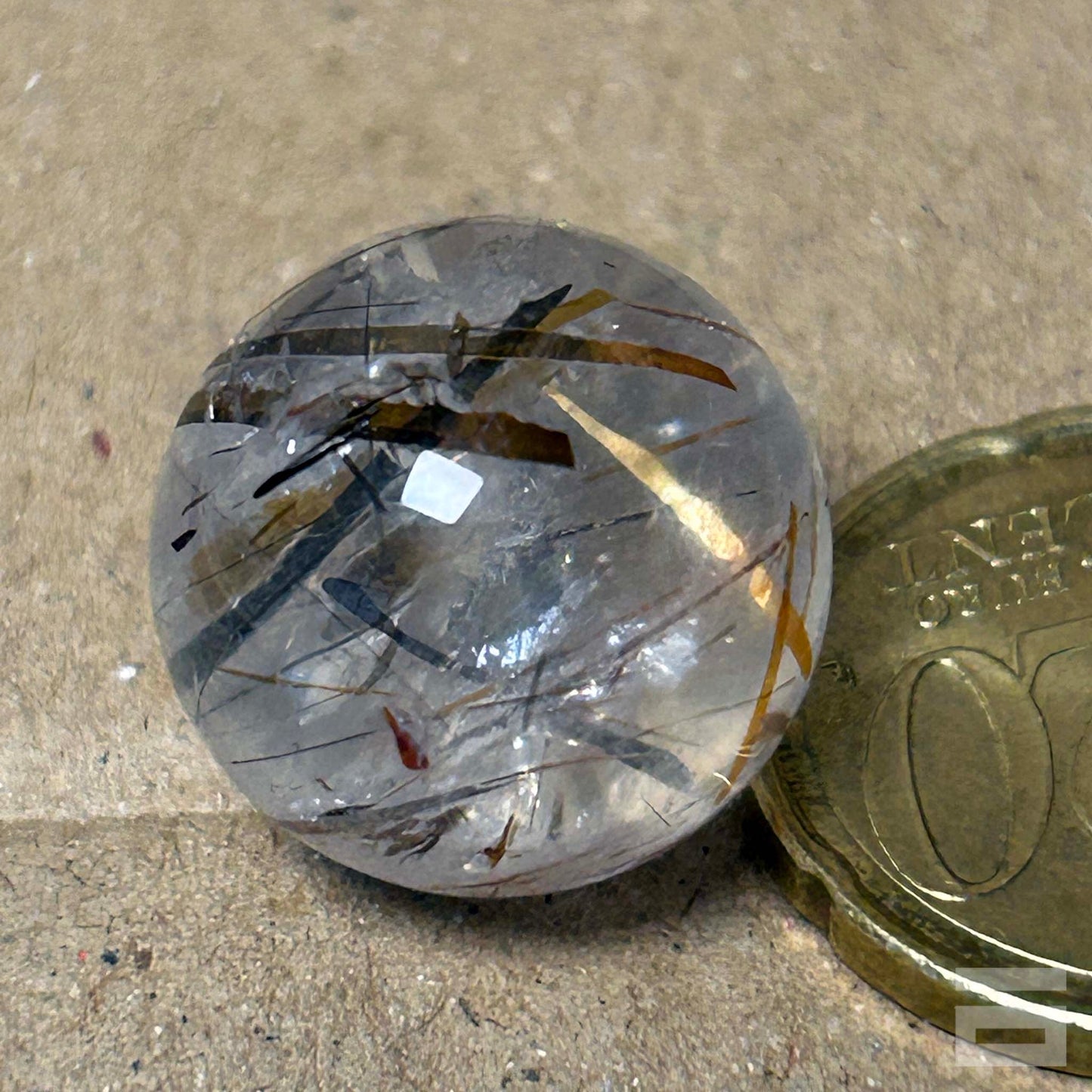 Esfera Cuarzo rutilado