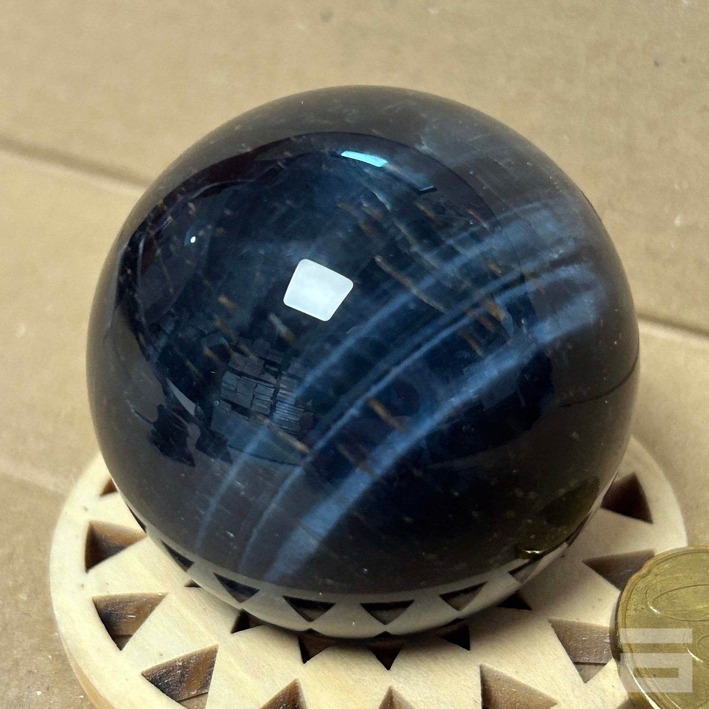 Esfera de Ojo de tigre azul