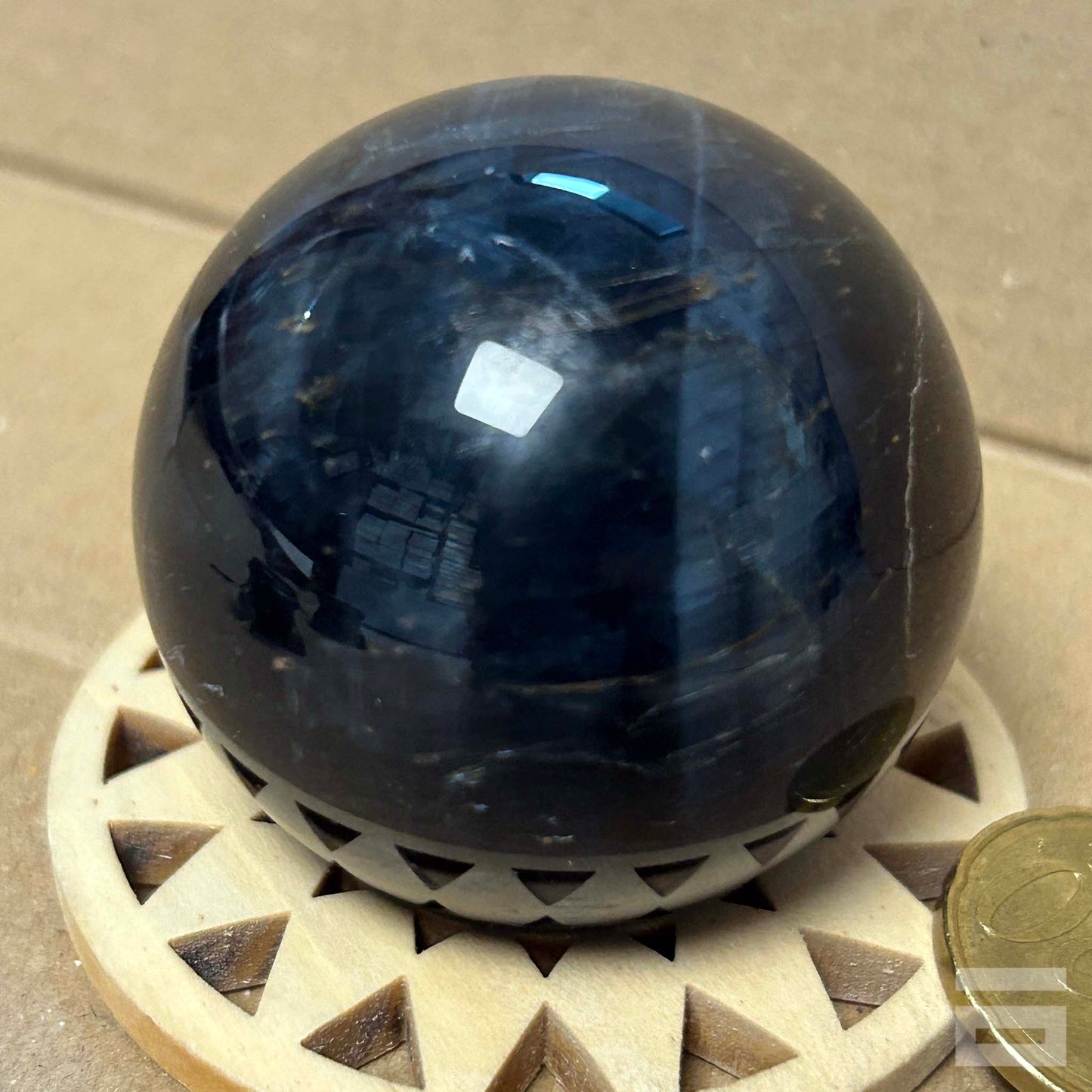 Esfera de Ojo de tigre azul