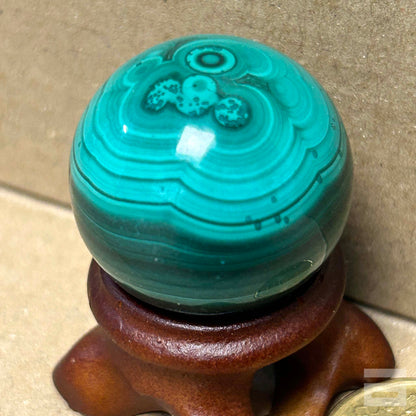 Esfera de malaquita