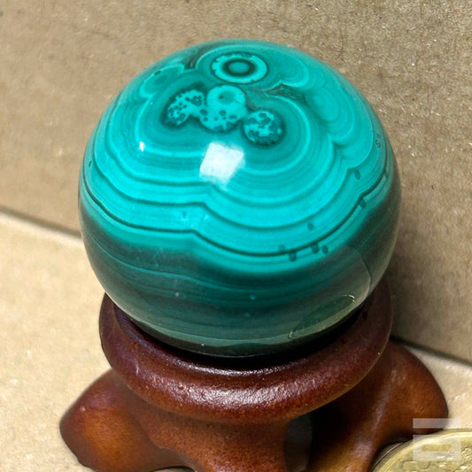 Esfera de malaquita