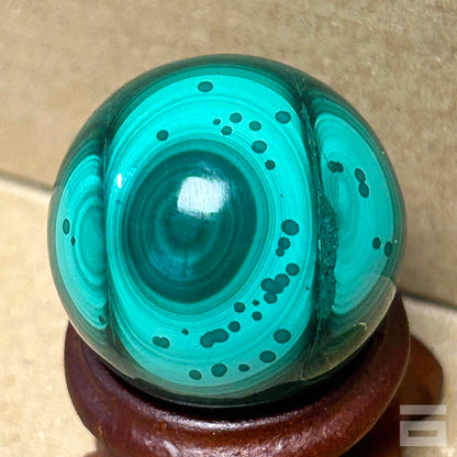 Esfera de malaquita