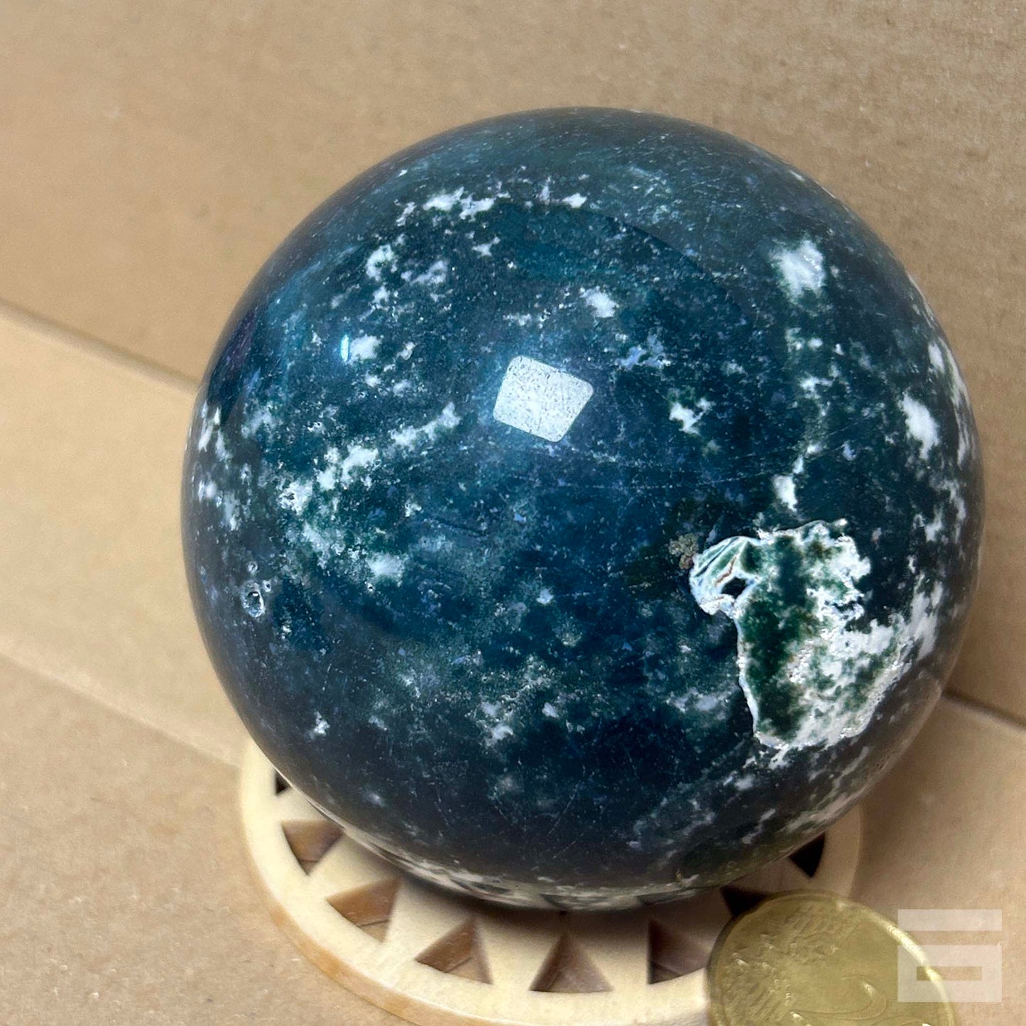 Esfera de Ágata musgo