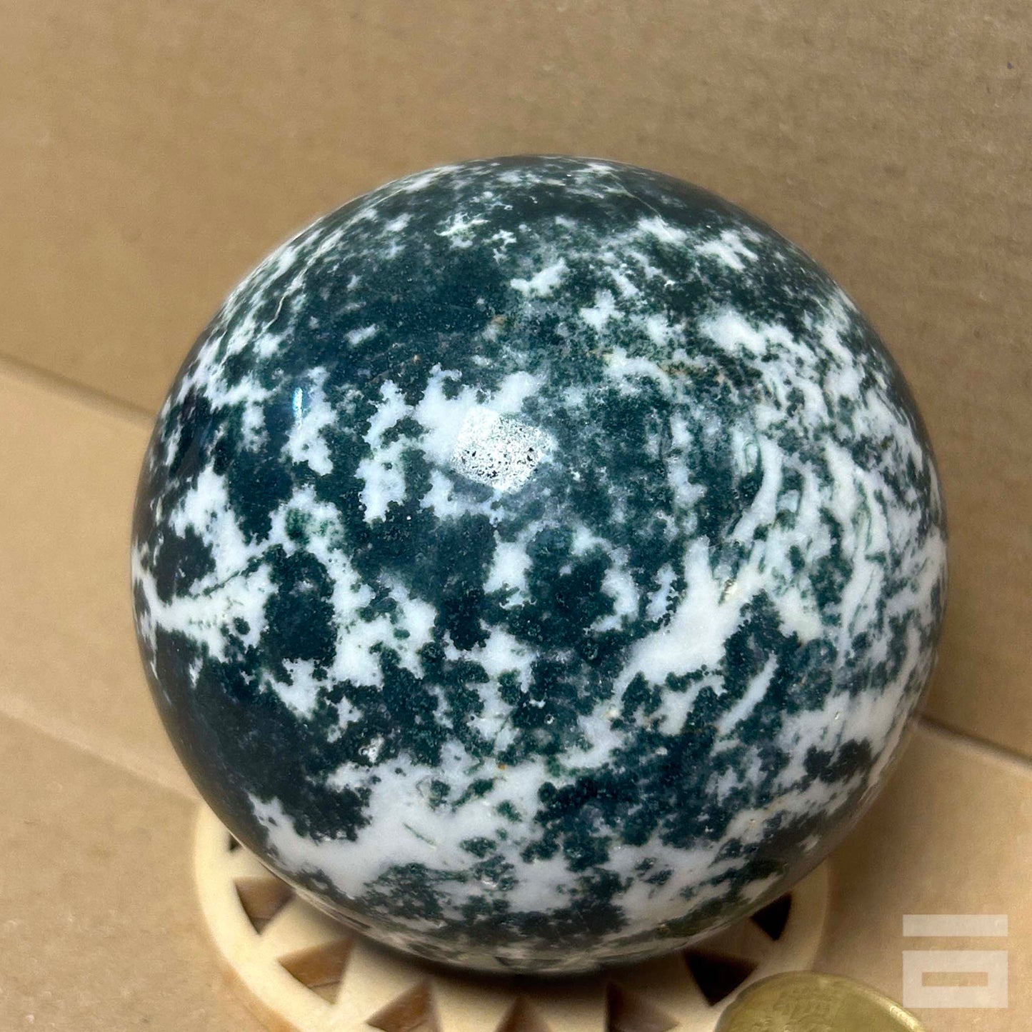 Esfera de Ágata musgo