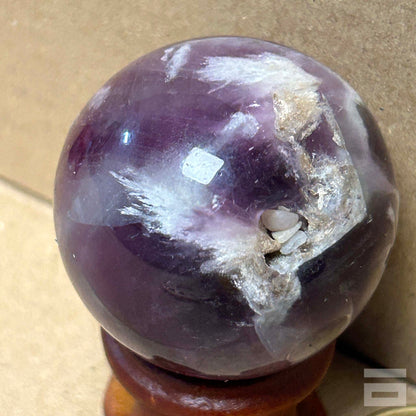 Esfera de Fluorita nieve