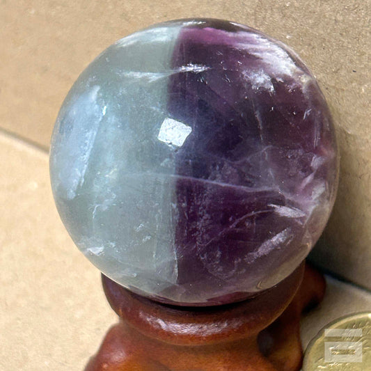 Esfera de Fluorita nieve