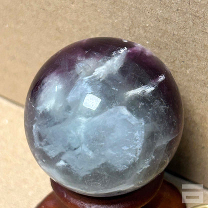 Esfera de Fluorita nieve