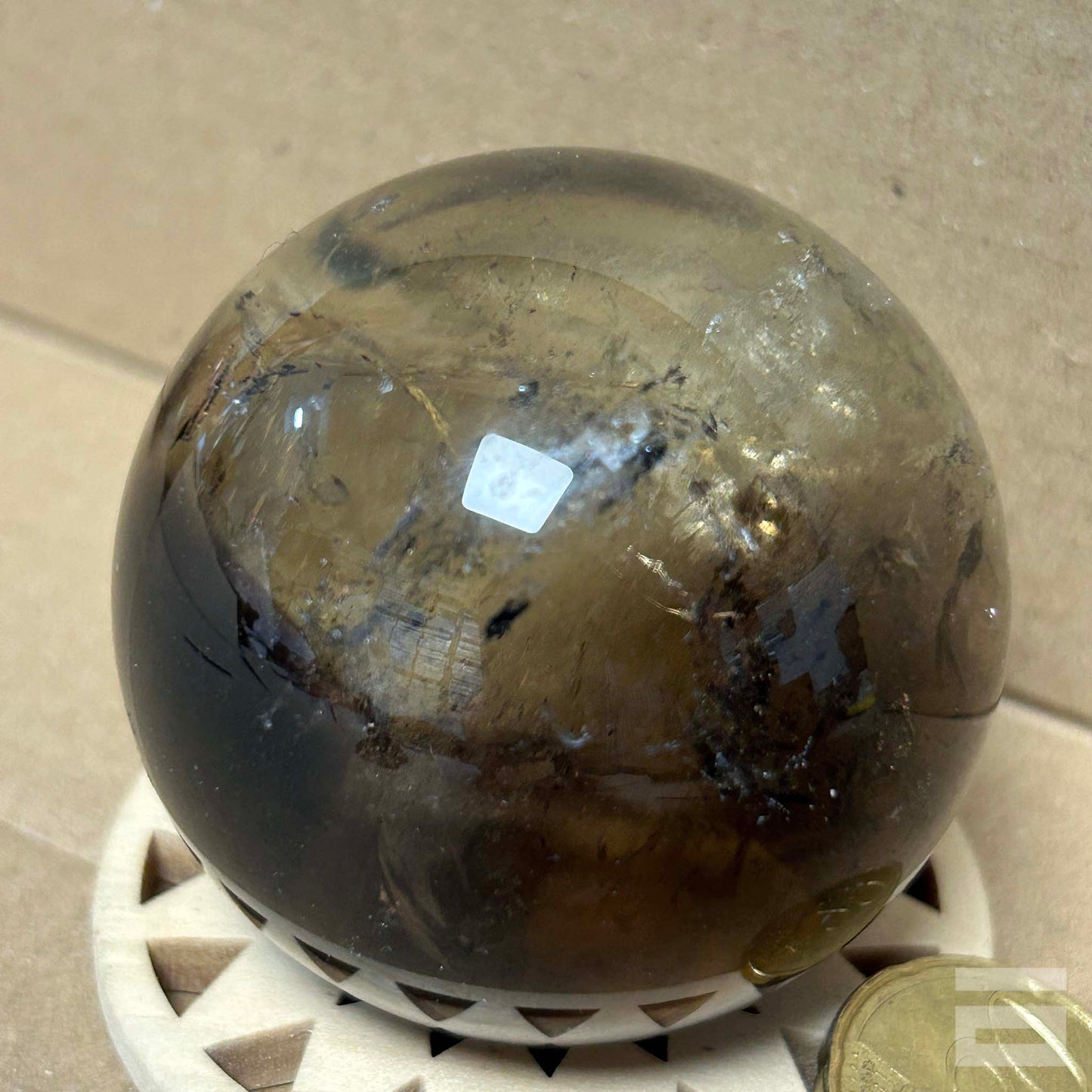 Esfera de Cuarzo ahumado