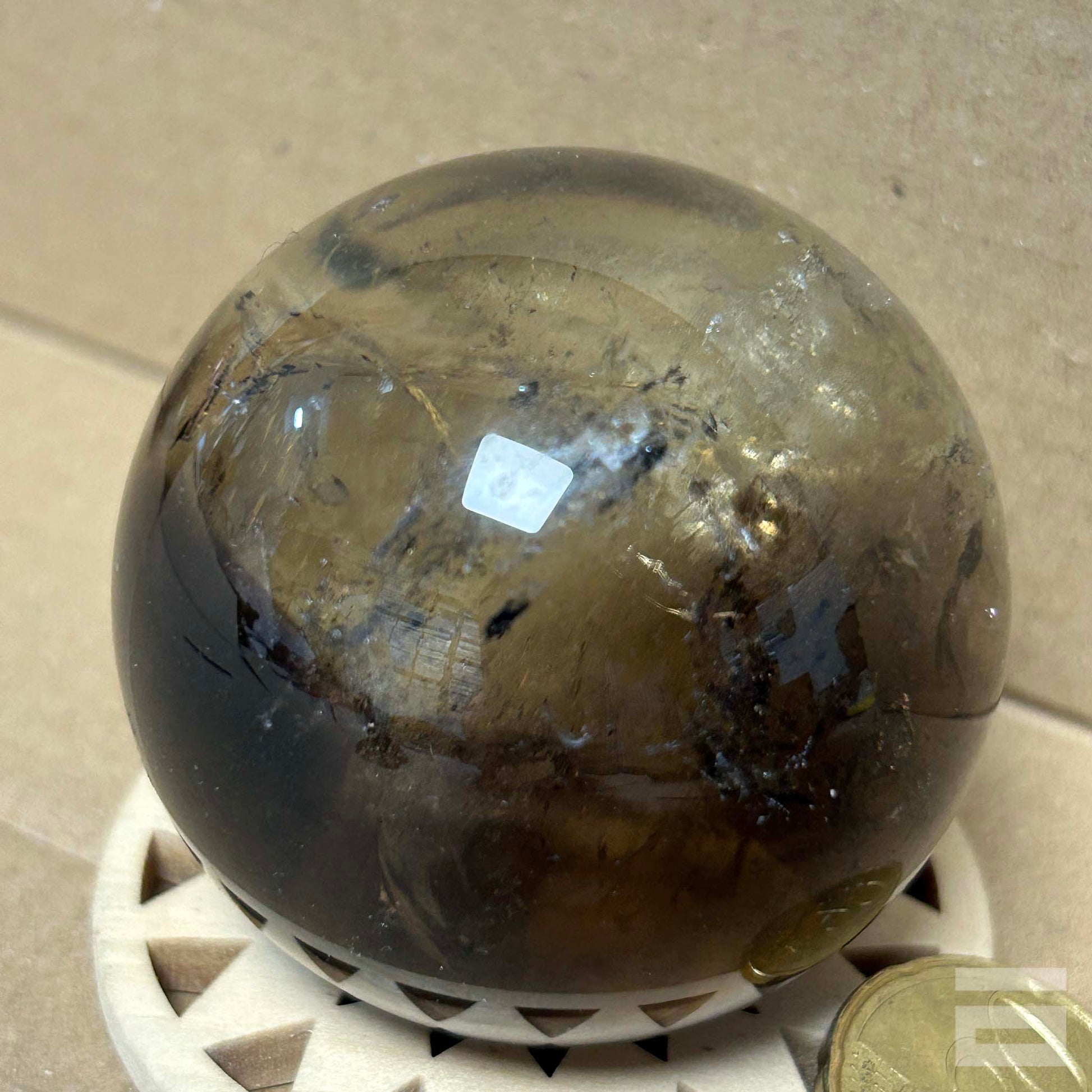 Esfera de Cuarzo ahumado