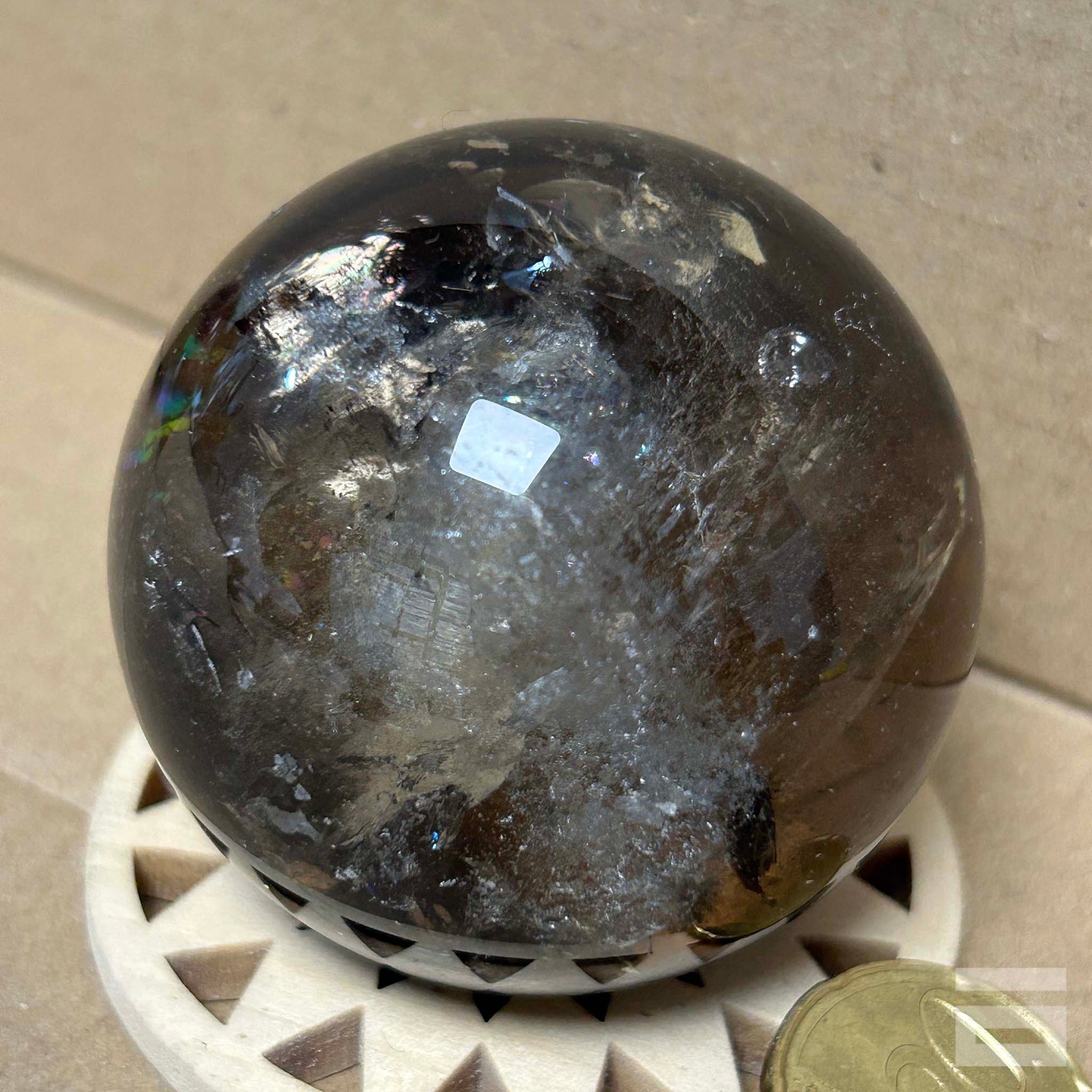 Esfera de Cuarzo ahumado