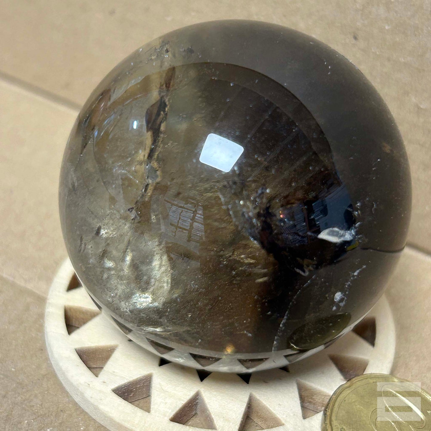 Esfera de Cuarzo ahumado