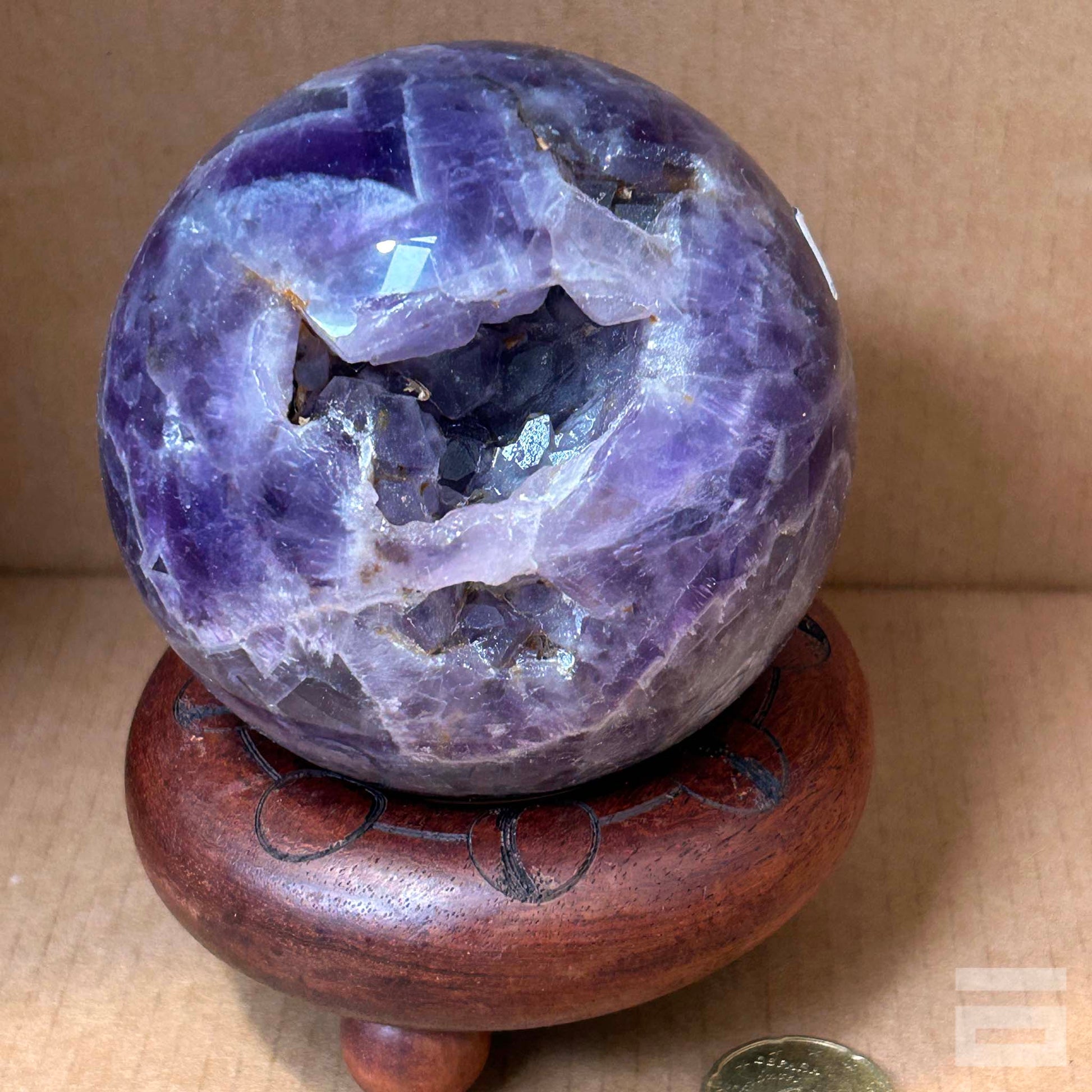 Esfera de Amatista dream con geoda