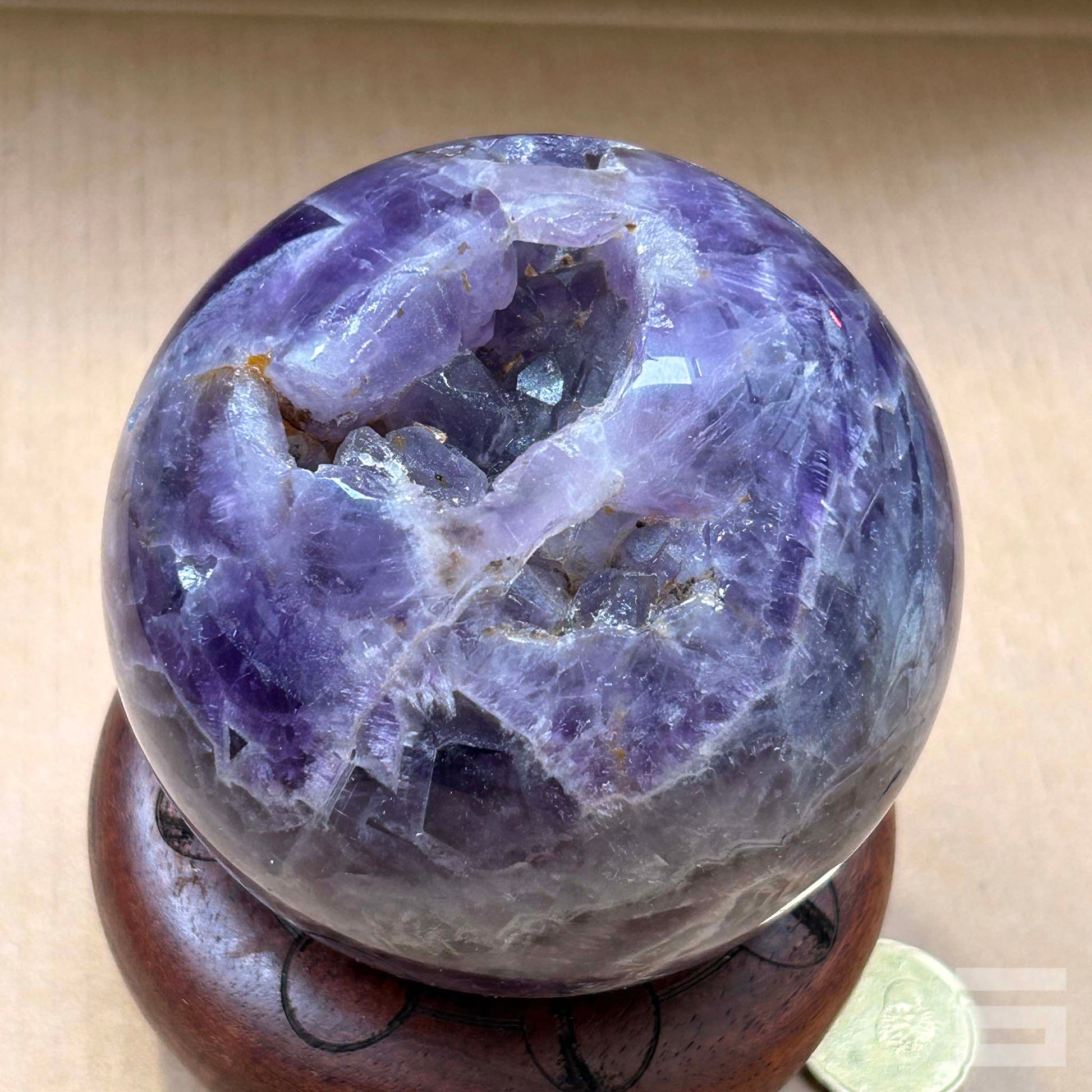 Esfera de Amatista dream con geoda