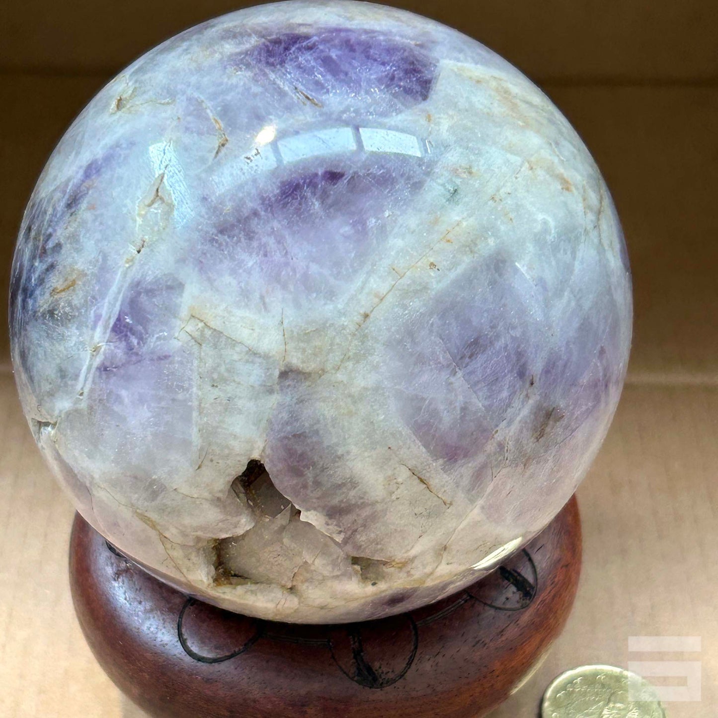 Esfera de Amatista dream con geoda