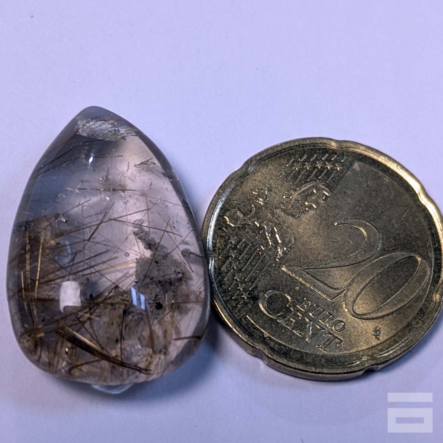 Cabujón Cuarzo con rutilo