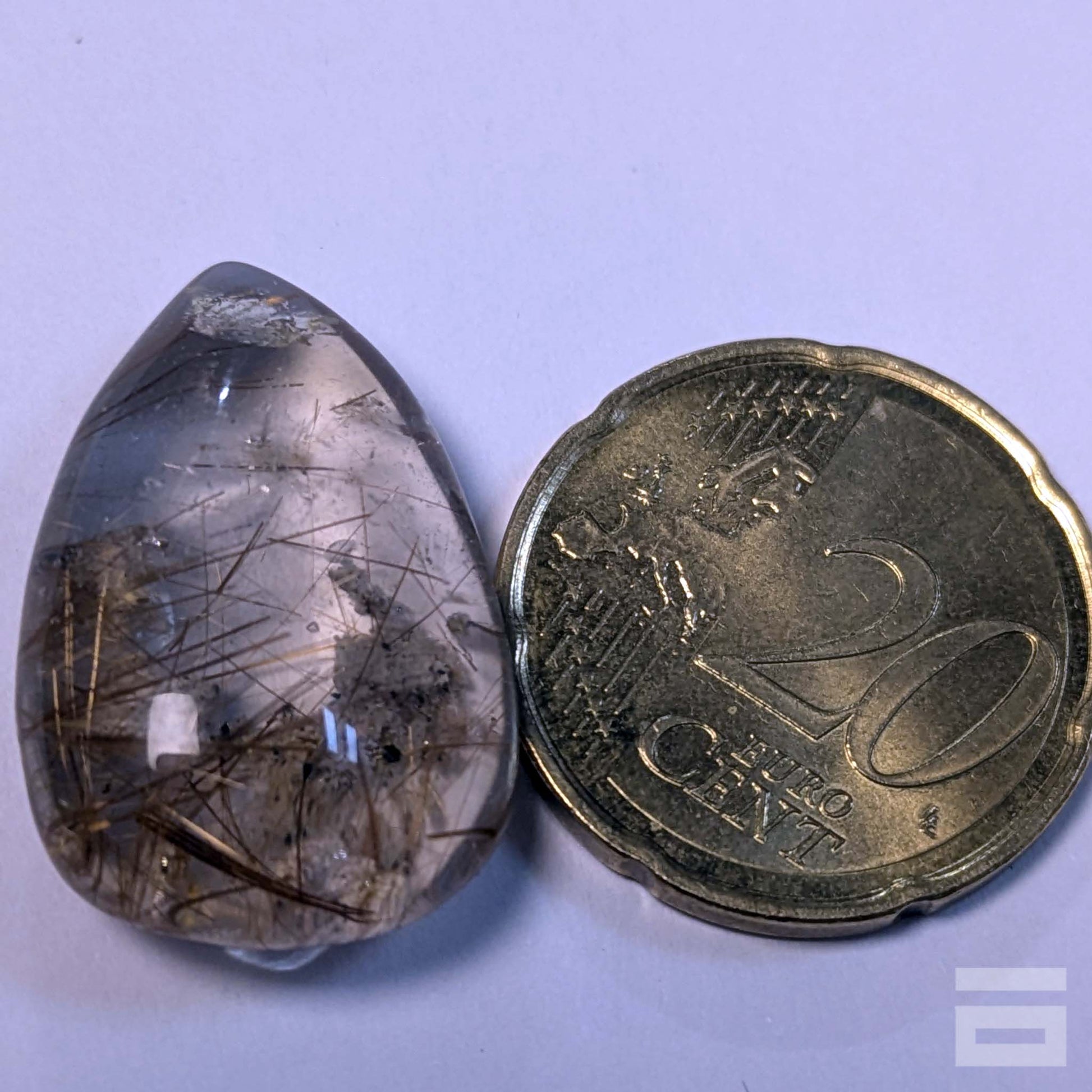 Cabujón Cuarzo con rutilo