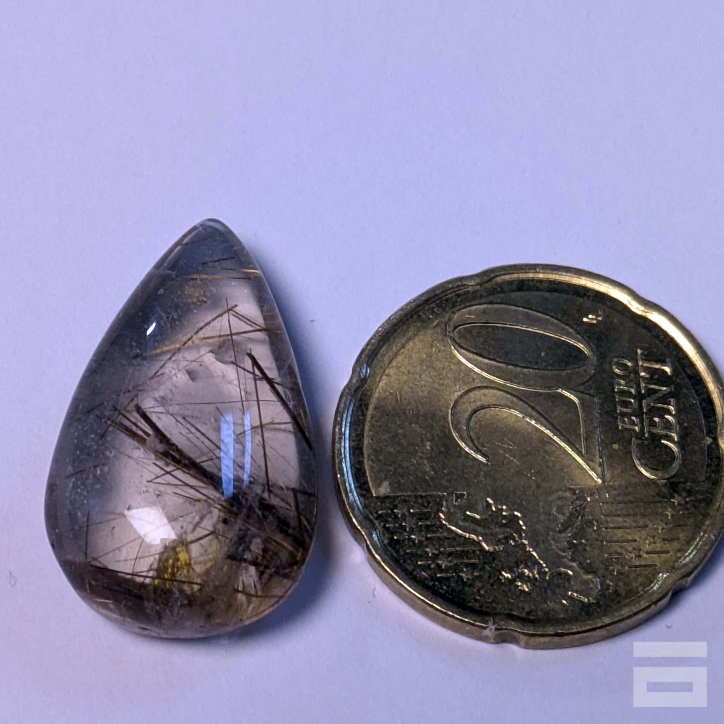 Cabujón Cuarzo con rutilo