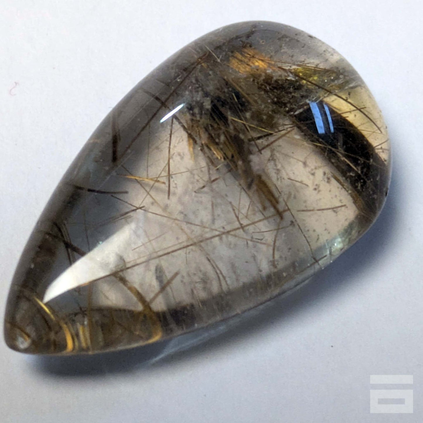 Cabujón Cuarzo con rutilo