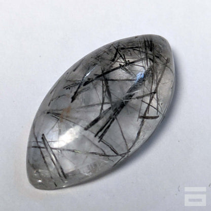 Cabujón Cuarzo con turmalina