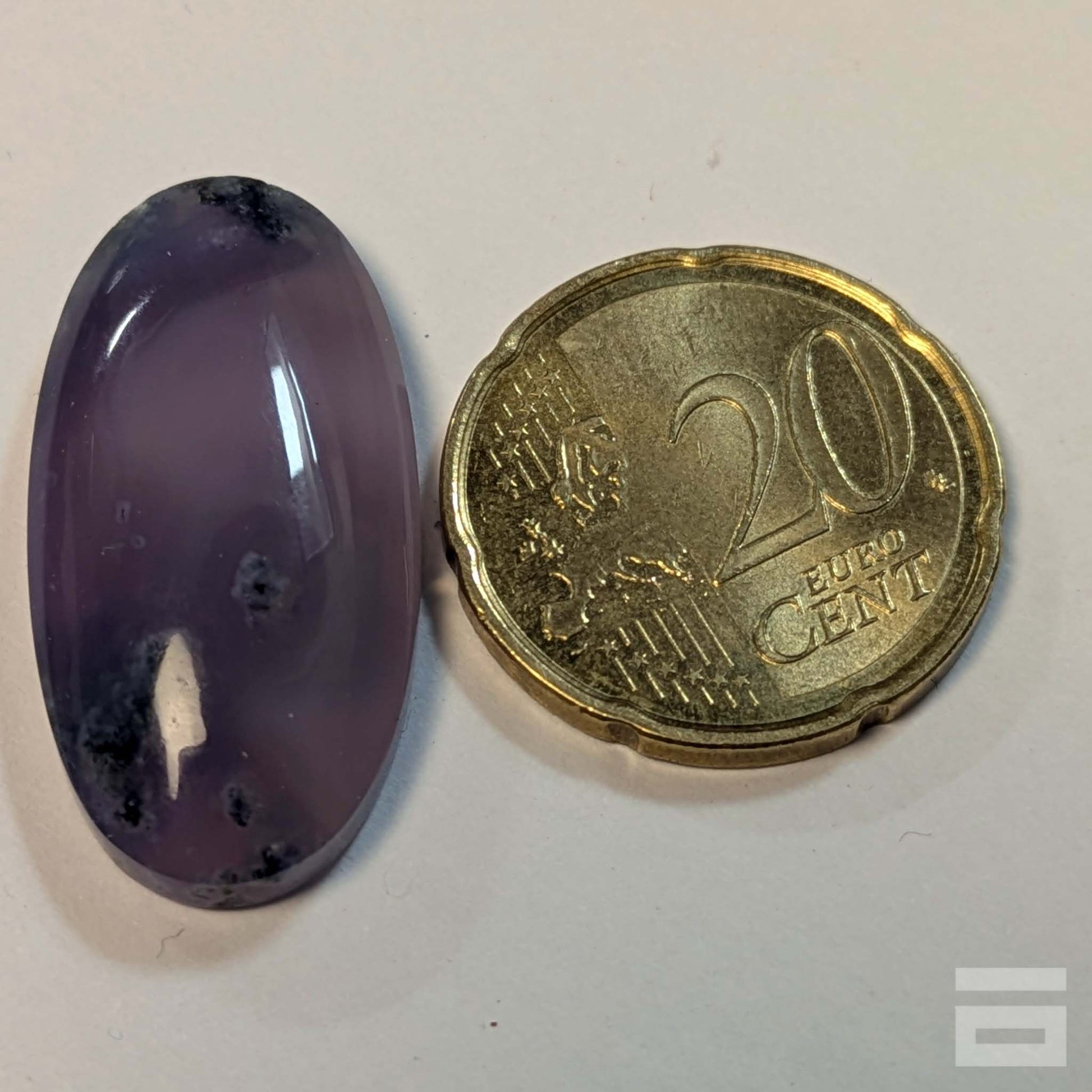 Cabujón Ágata purpura de Indonesia