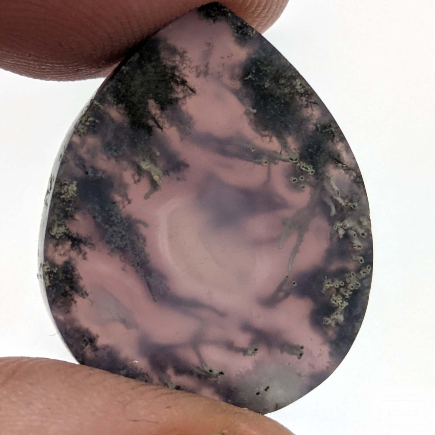 Cabujón Ágata purpura de Indonesia
