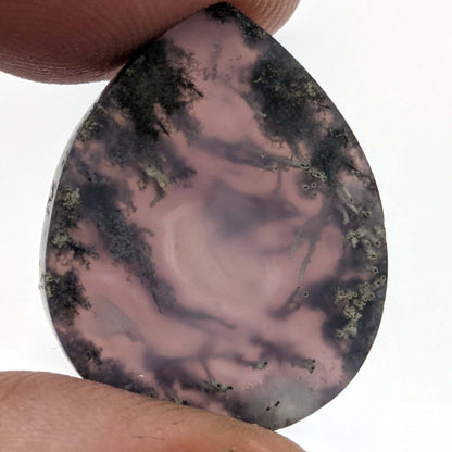 Cabujón Ágata purpura de Indonesia