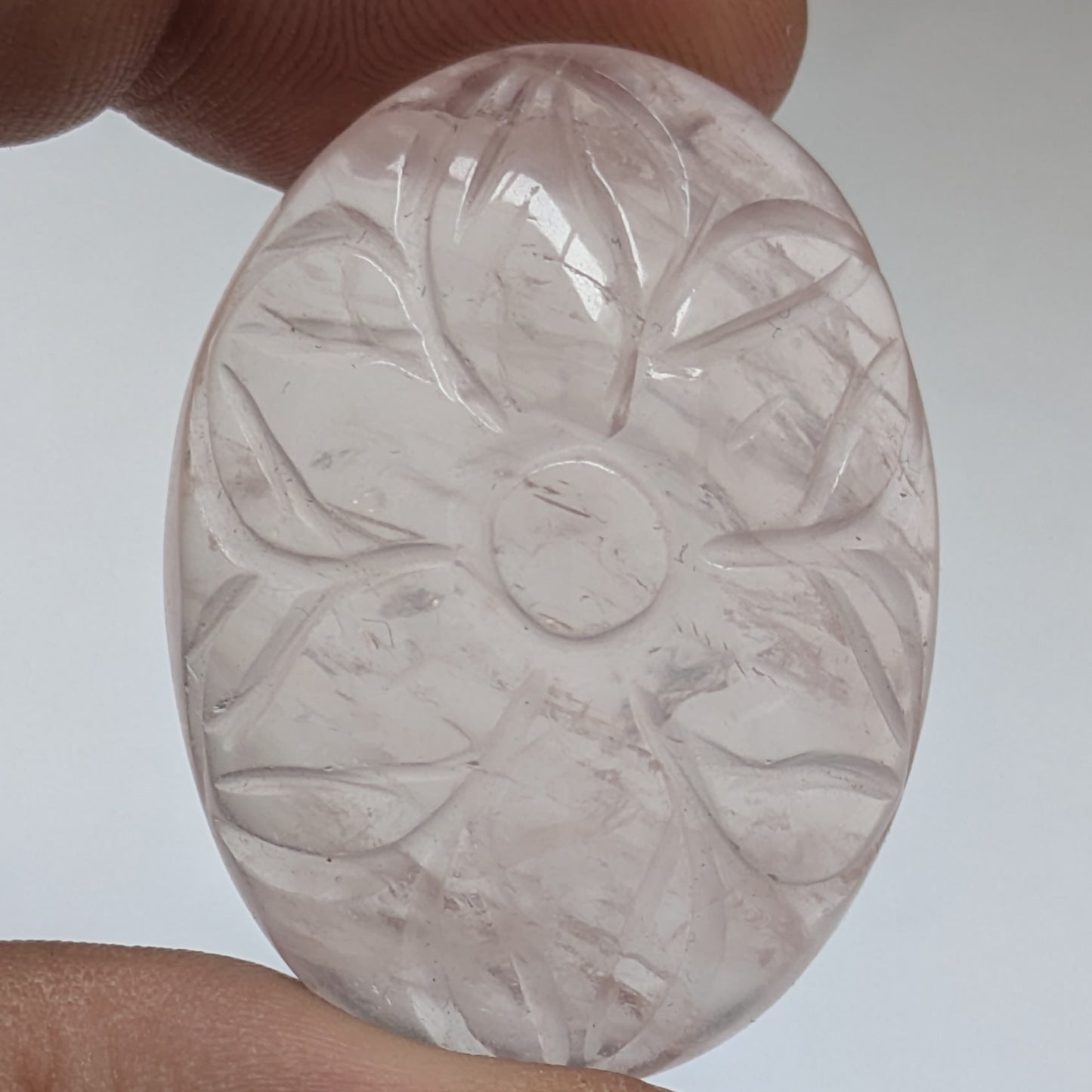 Cabujón Cuarzo rosa