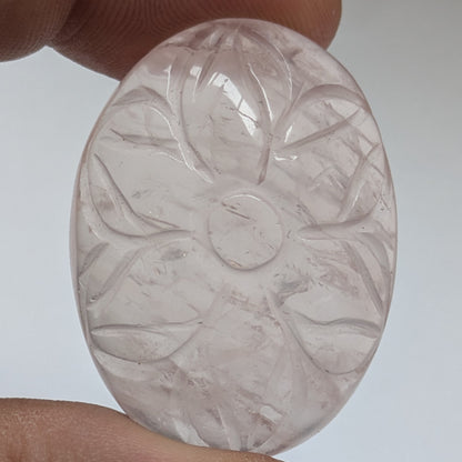 Cabujón Cuarzo rosa