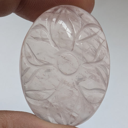 Cabujón Cuarzo rosa