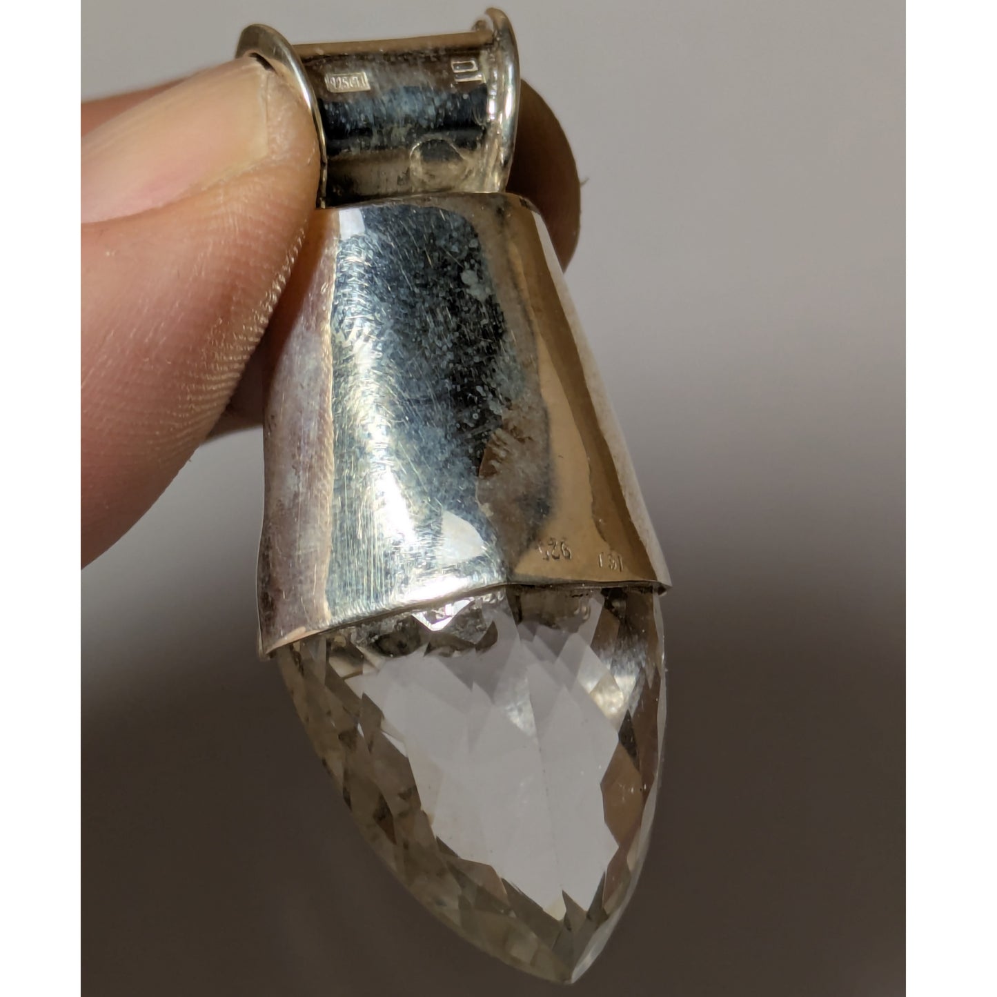 Colgante plata de Cuarzo y Ópalo