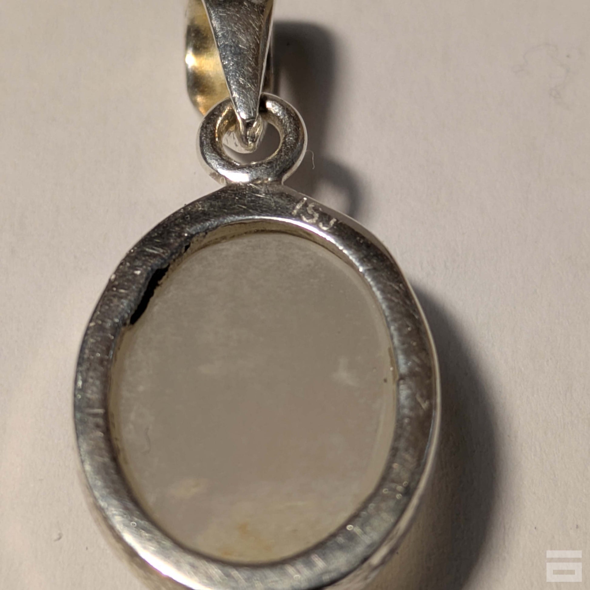 Colgante plata de Piedra luna