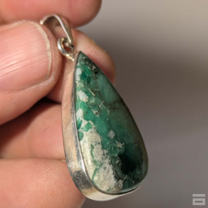 Colgante plata de Variscita