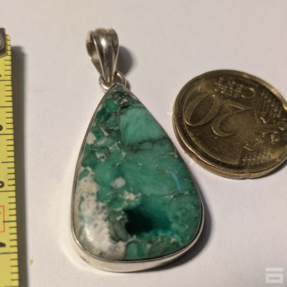 Colgante plata de Variscita