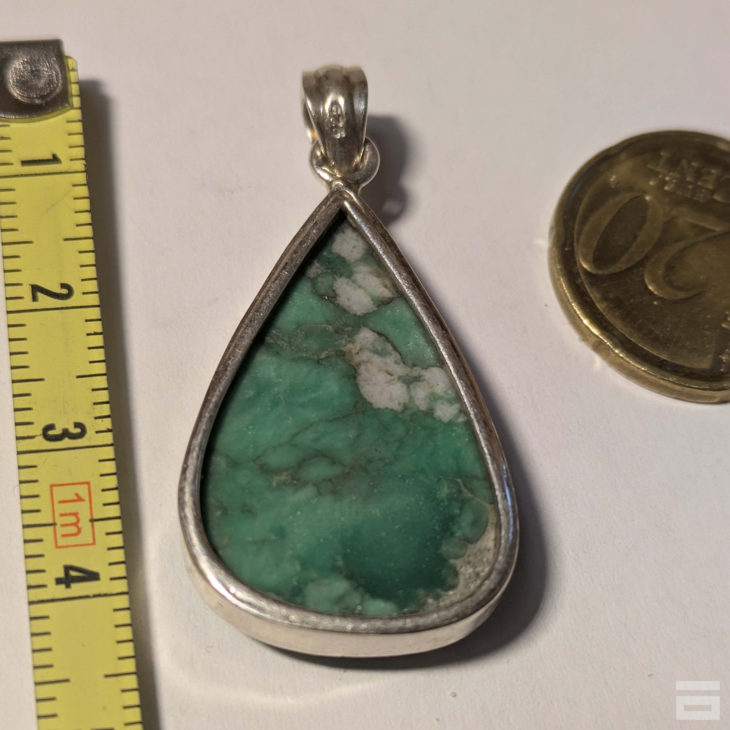 Colgante plata de Variscita