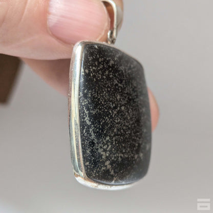 Colgante plata de Schiefer con Pirita