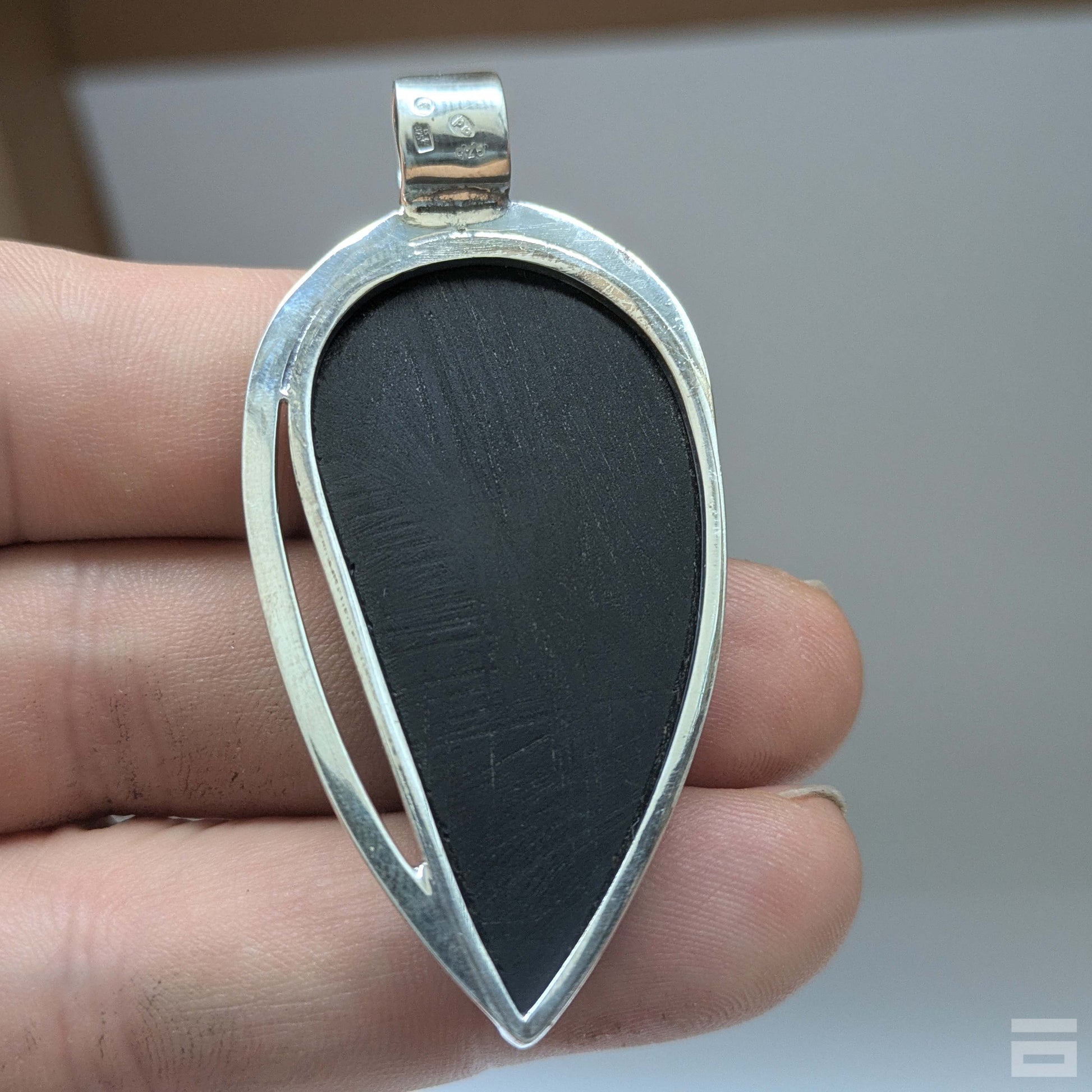 Colgante plata de Ágata con drusa
