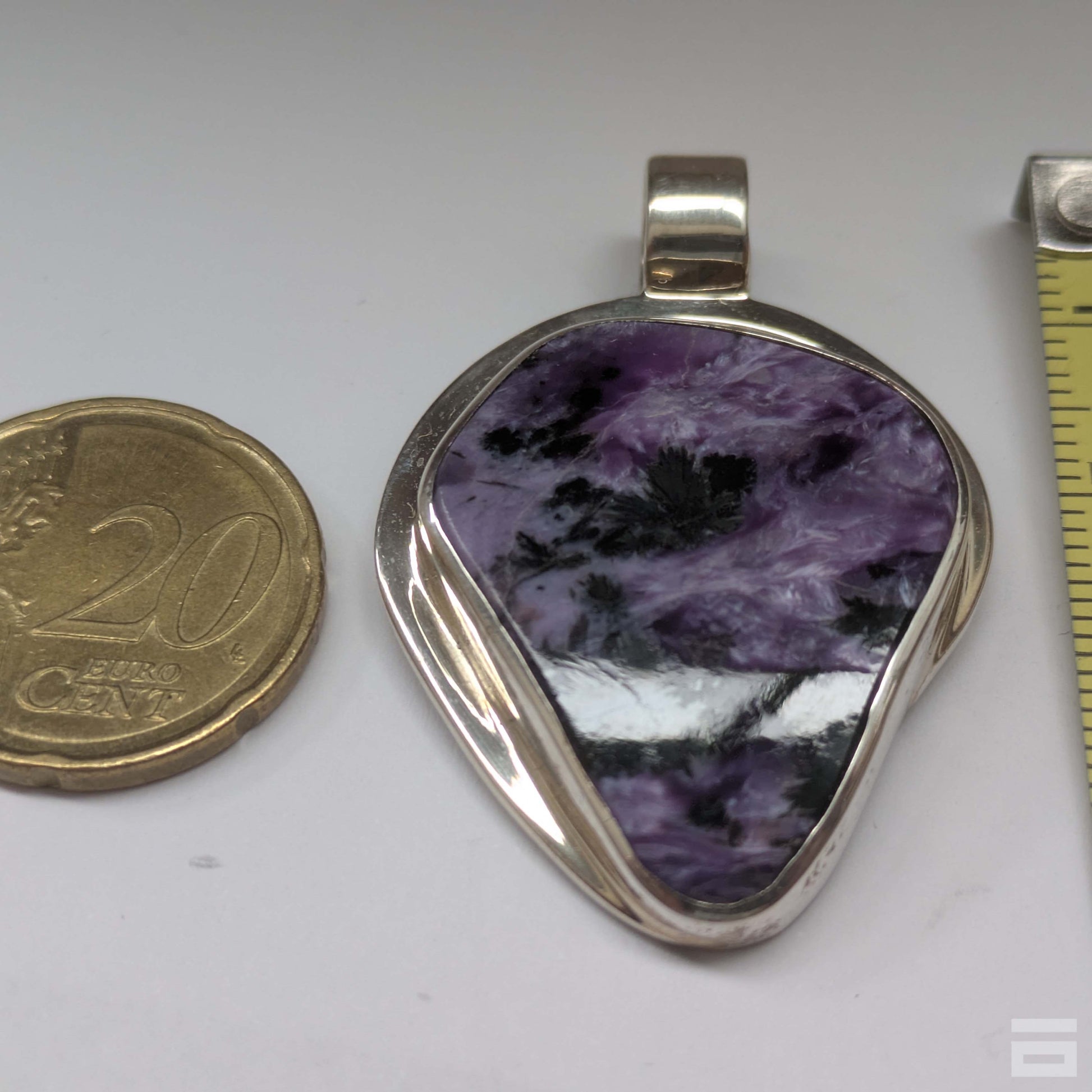 Colgante plata de Charoíta de Rusia