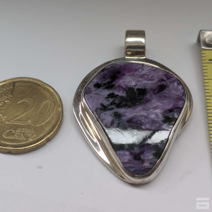 Colgante plata de Charoíta de Rusia